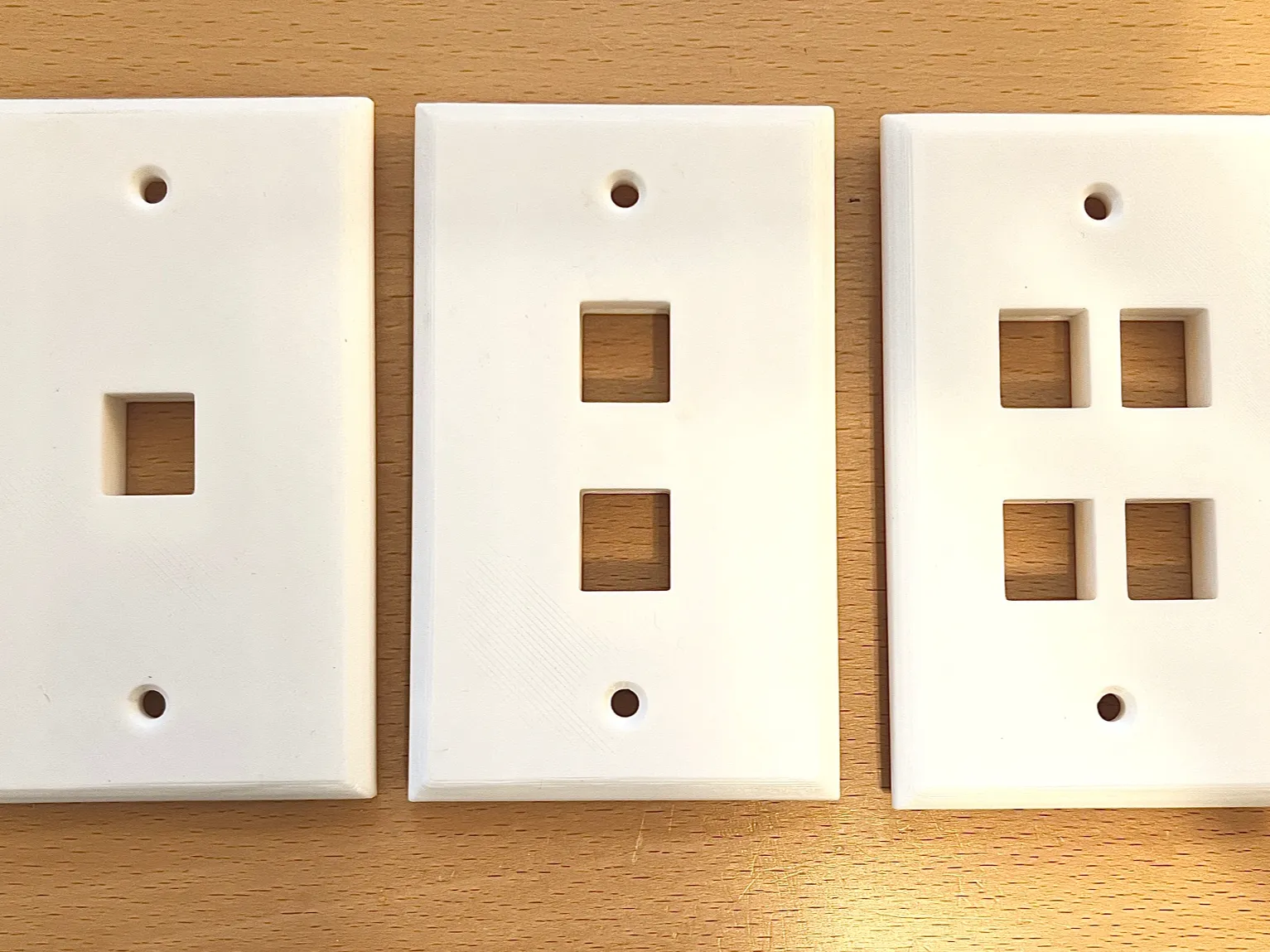 Keystone Wall Plates - 1, 2 Gang 3